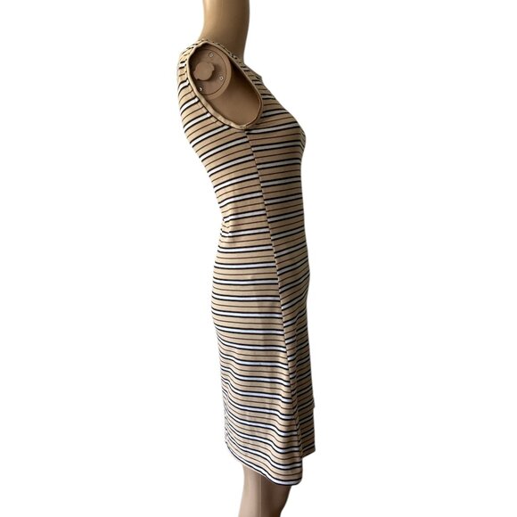 Energie Striped Size S Velour Mini Dress - Picture 2 of 8